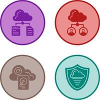 File and Cloud Icon vector