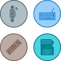 Smart Band and Keyboard Icon vector