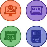Upload and Dashboard Icon vector