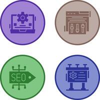 Campaign Tweaks and Laptop Icon vector