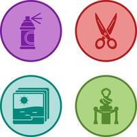 Spray and Scissors Icon vector