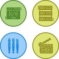 Web Coding ND Server Icon vector