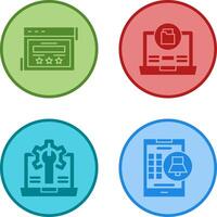 Rating and Data Storage Icon vector