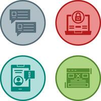 Lock and Project Consulting Icon vector