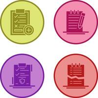 Medical Examination List and Check Up List Icon vector