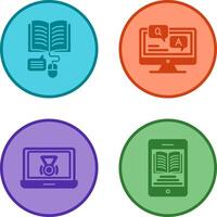Online Learning and Faq Icon vector