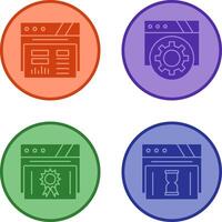 Dashboard and Browser Icon vector