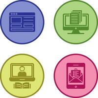 Web Design and Document Icon vector