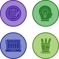 Contract and Idea Icon vector