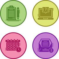 Contract and Question Icon vector