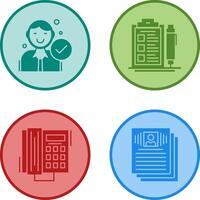 Hire and Check List Icon vector