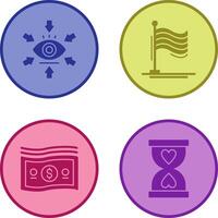 Visualization and Flag Icon vector