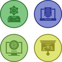 Time and Research Icon vector