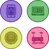 Smart Phone and Chat and Laptop Icon vector