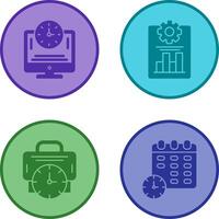 Productivity and Online Time Icon vector