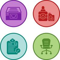 File Cabinet and Ink Cartridge Icon vector