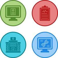 Online appointment and Clipboard Icon vector