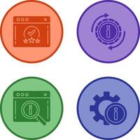rating and refresh Icon vector