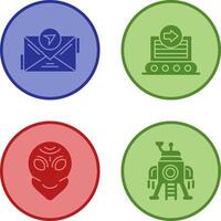 message and container Icon vector