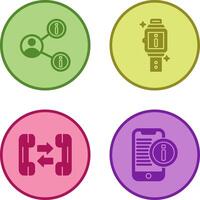 share and smartwatch Icon vector