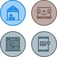 warehouse and delivery Icon vector