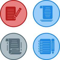 checklist and document Icon vector