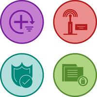 Add and Signal Icon vector