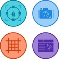 Camera and Icon vector