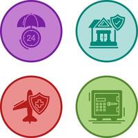 Protection and House Icon vector