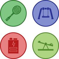 Racket and Swing Icon vector