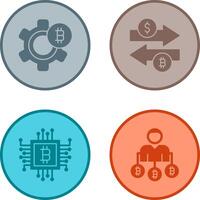 Setting and Money Exchange Icon vector
