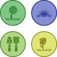 Sunflower and Sunshine Icon vector