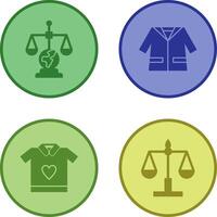 International Law and Suit Icon vector