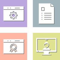 analytics and web optimization Icon vector