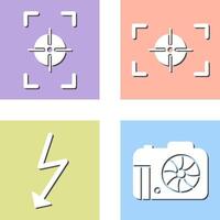 focus vertical and focus horizontal Icon vector