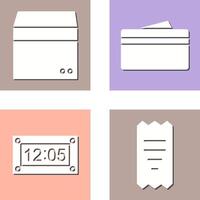 box and wallet Icon vector