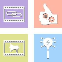 Link Optimization and Like Marketing Icon vector