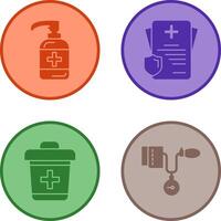 Sanitizer and Receipt Icon vector