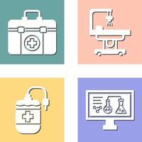 First Aid Kit and operating Room Icon vector