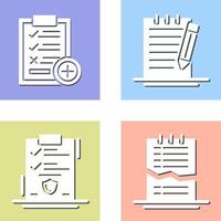 Medical Examination List and Check Up List Icon vector