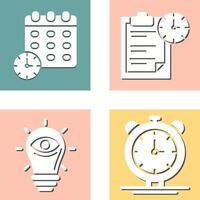 Deadline and Task Management Icon vector