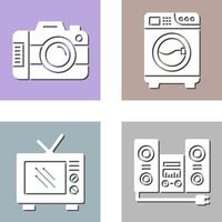 Digital Camera and Washing Icon vector