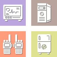 Cardiogram and Cpu Icon vector