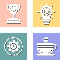 Trophy and Innoation Icon vector