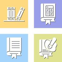 Archive and Mathematics Icon vector