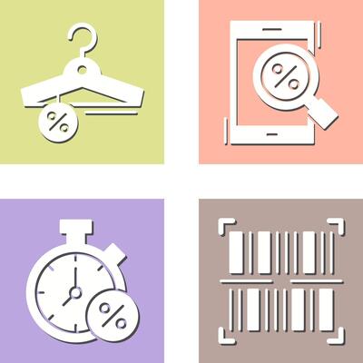 Hanger and Magnifying Glass Icon