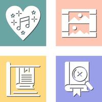 Music and Gallery Icon vector