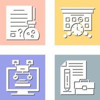 Hypothsis and Deadline Icon vector