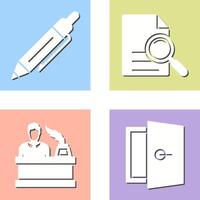 Pen and search Icon vector