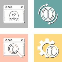 rating and refresh Icon vector